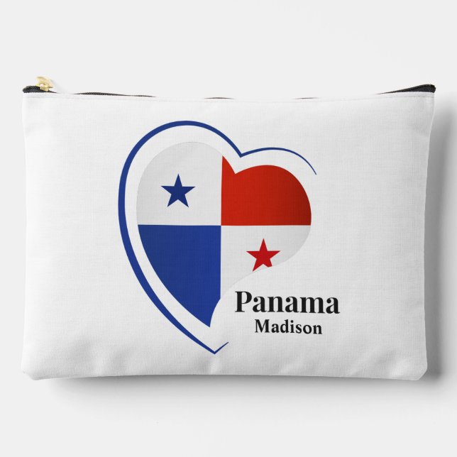 Bolsito Accesorio Grande Nombre personalizado Amor Panamá (Anverso)