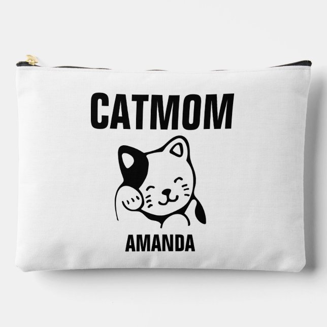 Bolsito Accesorio Grande Nombre personalizado de la mamá de gato personaliz