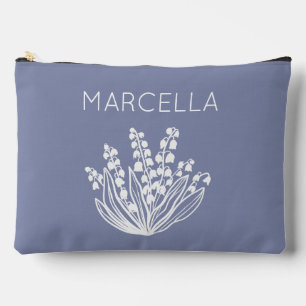 Bolsito Accesorio Grande Nombre personalizado de May Lily of Valley Floral
