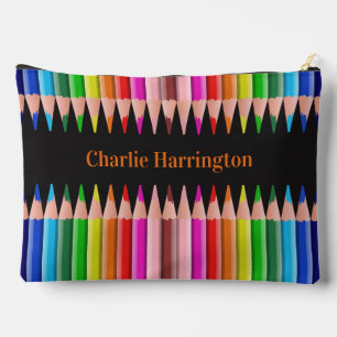 Bolsito Accesorio Grande Nombre personalizado de Pencillos de color