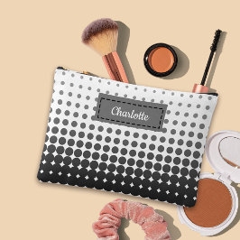 Bolsito Accesorio Grande Nombre personalizado de puntos de polka degradados