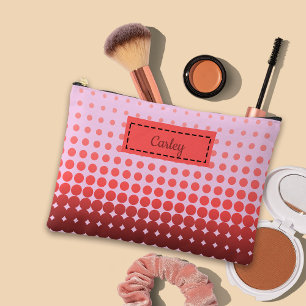 Bolsito Accesorio Grande Nombre personalizado de puntos de polka degradados