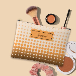 Bolsito Accesorio Grande Nombre personalizado de puntos de polka degradados