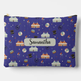 Bolsito Accesorio Grande Nombre personalizado Patrón de diversión del circo