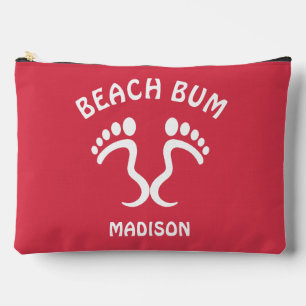 Bolsito Accesorio Grande Nombre y color personalizados Beach Bum