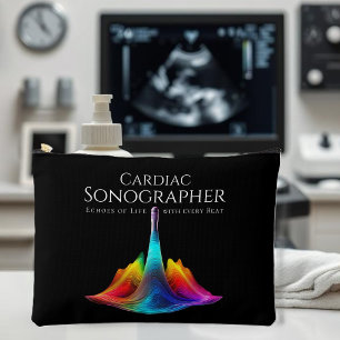 Bolsito Accesorio Grande Olas de ultrasonido coloreadas por sonógrafos card