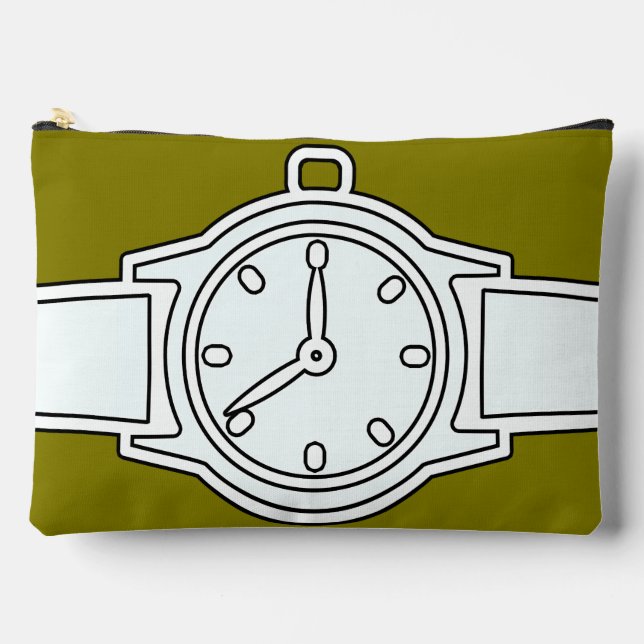 Bolsito Accesorio Grande Olive de reloj de pulsera (Anverso)