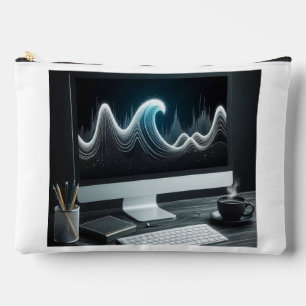 Bolsito Accesorio Grande onda de tendencia dentro del monitor de pc con taz