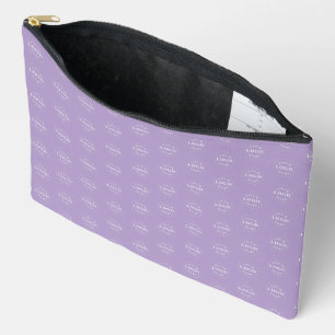 Bolsito Accesorio Grande Organizador con Estampado de Logo Elegante Rosa Pá