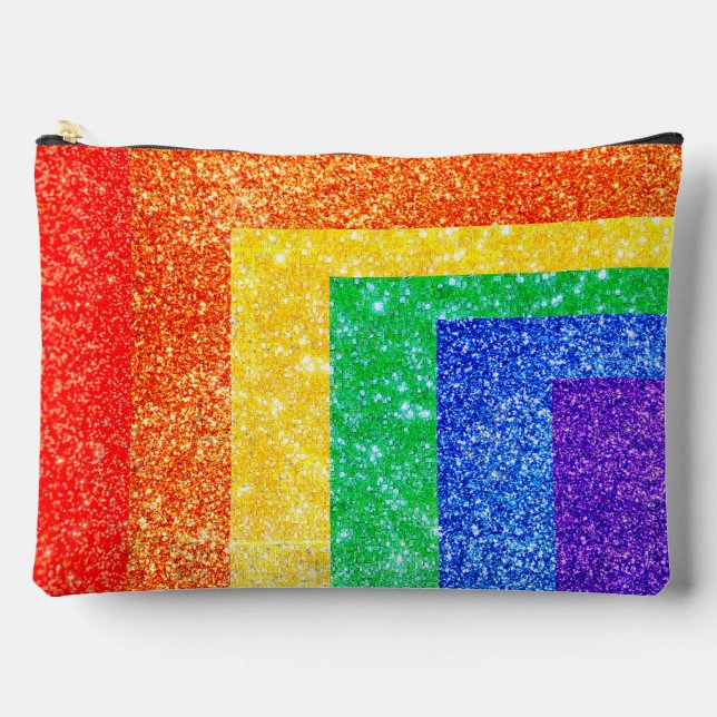 Bolsito Accesorio Grande Orgullo LGBTQA+ arco iris (Anverso)