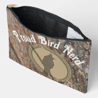 Orgulloso pájaro Nerd Silhouette Rustic Birder