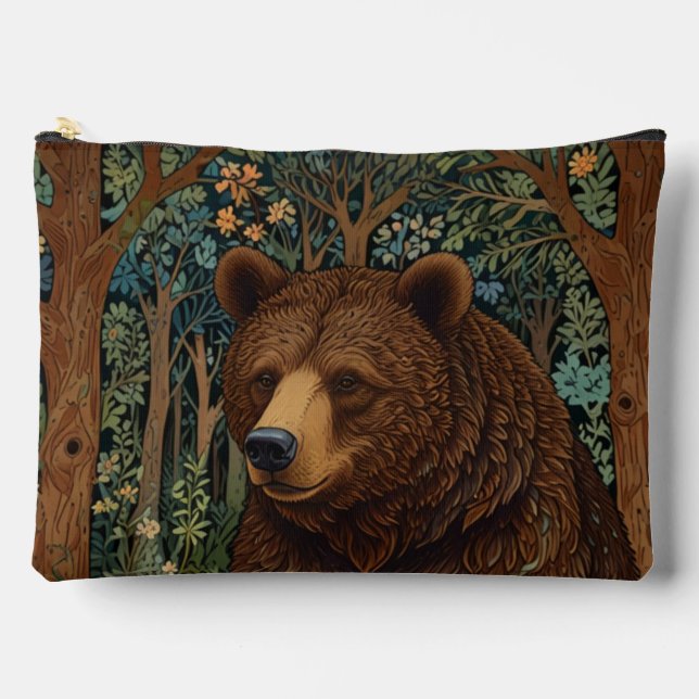 Bolsito Accesorio Grande Oso castaño retro ruso (Anverso)