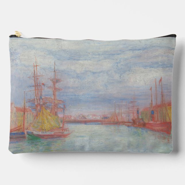 Bolsito Accesorio Grande Ostend Harbor de James Ensor (1900) (Anverso)