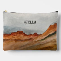 Paisaje del Desierto Occidental al Acuarela
