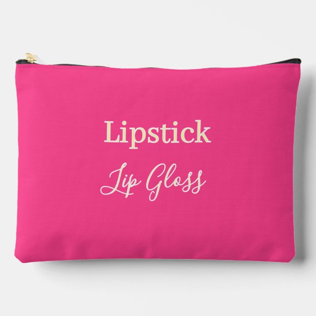 Bolsito Accesorio Grande Palanca de labios Gloss Hot Pink (Anverso)