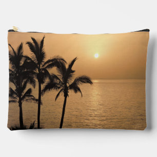 Bolsito Accesorio Grande Palmeras y atardecer romántico