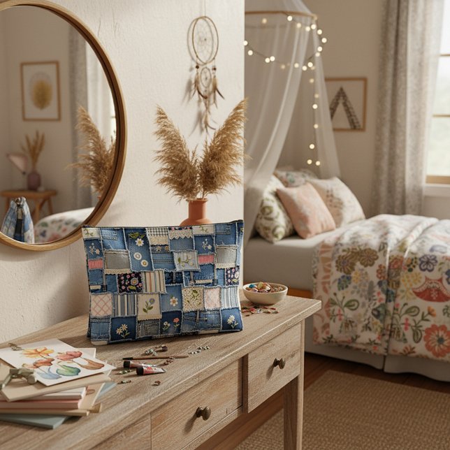 Bolsito Accesorio Grande Patchwork Denim (Subido por el creador)