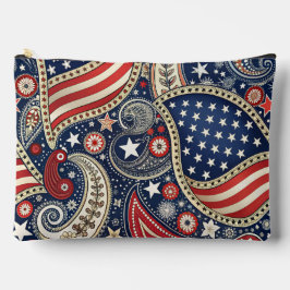Bolsito Accesorio Grande Patriotic Paisley