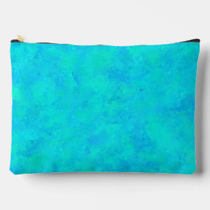 Bolsito Accesorio Grande Patrón abstracto azul turquesa grande