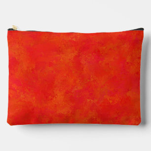 Bolsito Accesorio Grande Patrón abstracto naranja rojo grande