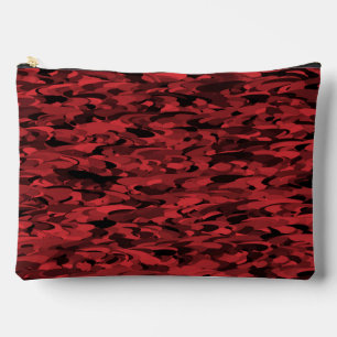 Bolsito Accesorio Grande Patrón abstracto rojo negro grande