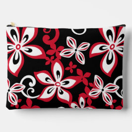 BOLSITO ACCESORIO GRANDE PATRÓN ALOHA HAWAII EN NEGRO/ROJO