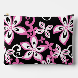 BOLSITO ACCESORIO GRANDE PATRÓN ALOHA HAWAII EN NEGRO/ROSA