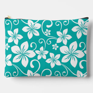 BOLSITO ACCESORIO GRANDE PATRÓN AZUL HAWAII EN VERDE AZULADO