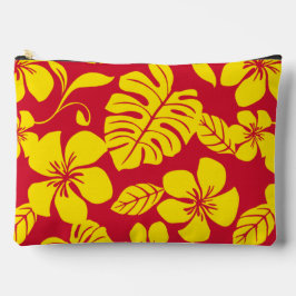 BOLSITO ACCESORIO GRANDE PATRÓN BIKINI ROJO/ORO