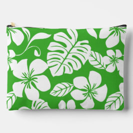 BOLSITO ACCESORIO GRANDE PATRÓN BIKINI ROSA EN VERDE GRIS