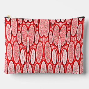 Bolsito Accesorio Grande Patrón clásico de moda de textura roja