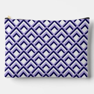Bolsito Accesorio Grande Patrón continuo en forma de L gris claro, lavanda