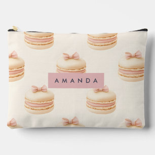 Bolsito Accesorio Grande Patrón Coquette de Macarons de Pastel Personalizad