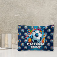 Patrón de bola de fútbol de la mamá Futbol
