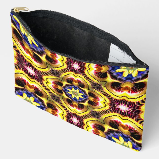 Bolsito Accesorio Grande Patrón de Caerulea de Passiflora (Abierto)