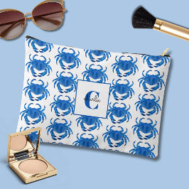 Bolsito Accesorio Grande Patrón de cangrejo azul
