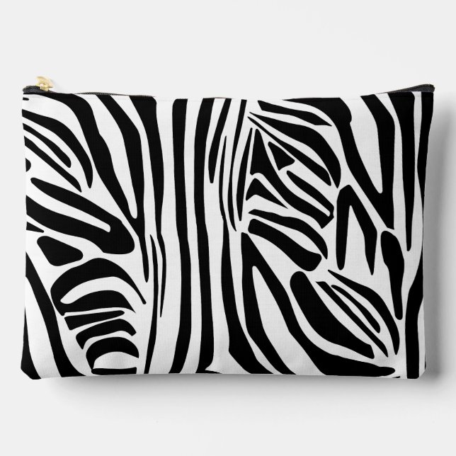 Bolsito Accesorio Grande Patrón de cebra (Anverso)