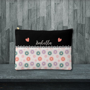 Bolsito Accesorio Grande Patrón de flores lindas en encaje y nombre persona