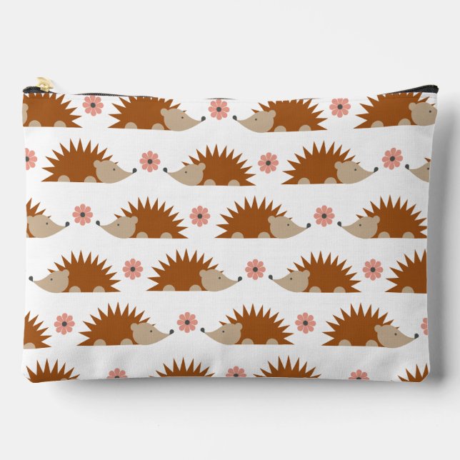 Bolsito Accesorio Grande Patrón de hedgehog de corte (Anverso)