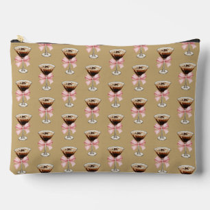 Bolsito Accesorio Grande Patrón de Martini de Espresso Marrón
