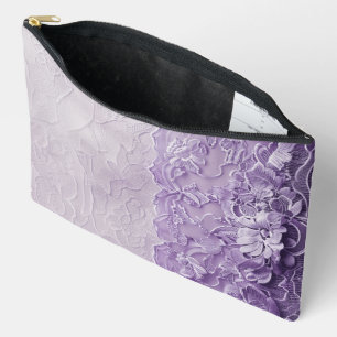 BOLSITO ACCESORIO GRANDE PATRÓN DE OBJETIVO DE PURPLE Y LAVENDER LACE