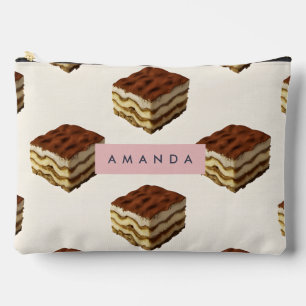 Bolsito Accesorio Grande Patrón de postre Tiramisu Delicioso Personalizado