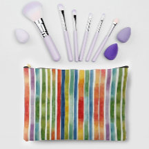 Patrón de rayas color arcoiris de moda artístico