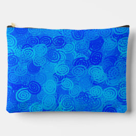 Bolsito Accesorio Grande Patrón de Remolinos Azules Grande
