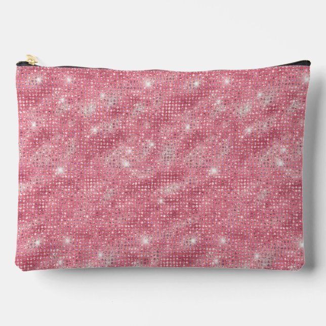 Bolsito Accesorio Grande Patrón de secuencia de Borgoña (Anverso)