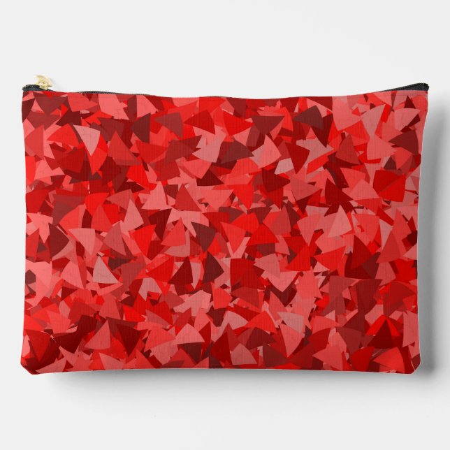 Bolsito Accesorio Grande Patrón de triángulo rojo grande (Anverso)