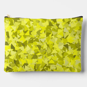 Bolsito Accesorio Grande Patrón de triángulo verde amarillo grande