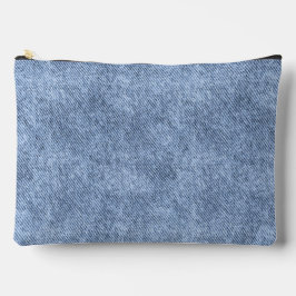 Bolsito Accesorio Grande Patrón Denim Azul