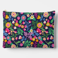 Patrón floral exótico pintado a mano