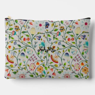 Bolsito Accesorio Grande Patrón floral moderno intrincado personalizado